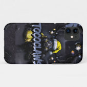 トコクロウズ, 有毒な野球, ガスマスクアート, スケルトン Case-Mate iPhoneケース (裏面(横))