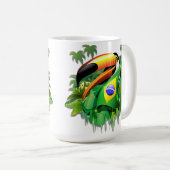 トコトカンとブラジル国旗 コーヒーマグカップ (正面右)
