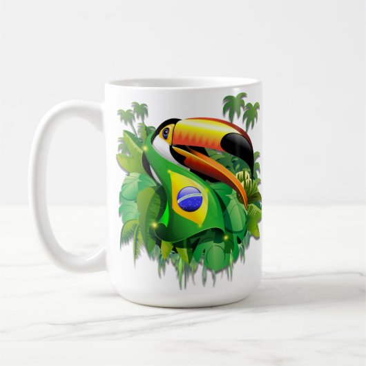 トコトカンとブラジル国旗 コーヒーマグカップ (左)