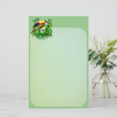 トコトカンとブラジル国旗 便箋 (スタンド正面)