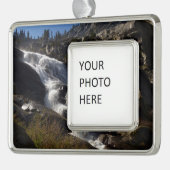 トコパ滝IIアットセコイア国立公園 シルバープレートフレームオーナメント (左)