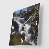 トコパ滝IIアットセコイア国立公園 スクエア壁時計 (傾斜)