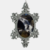 トコパ滝IIアットセコイア国立公園 スノーフレークピューターオーナメント (左)