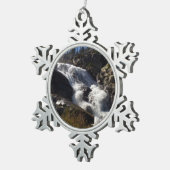 トコパ滝IIアットセコイア国立公園 スノーフレークピューターオーナメント (右)