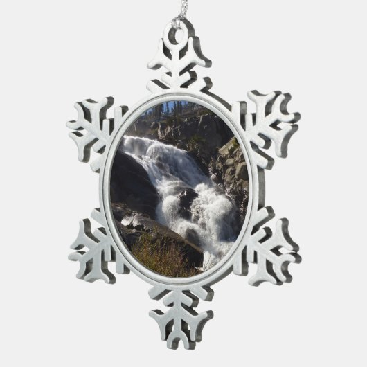 トコパ滝IIアットセコイア国立公園 スノーフレークピューターオーナメント (右)