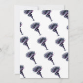 トコンドツイスタートルネードピンクパープル誕生日 招待状 (裏面)