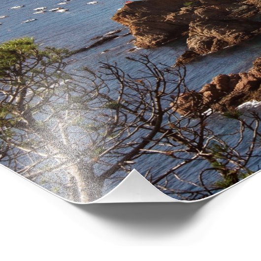 トサデマール。コスタブラヴァに位置する町。 フォトプリント (角)