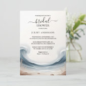 トサマー海シービーチブルーウォーターブライダルシャワー 招待状 (スタンド正面)