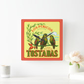 トシュタアス スクエア壁時計 (ホーム)