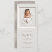 トシンプルールベビーフォト誕生 案内状 (正面/裏面)