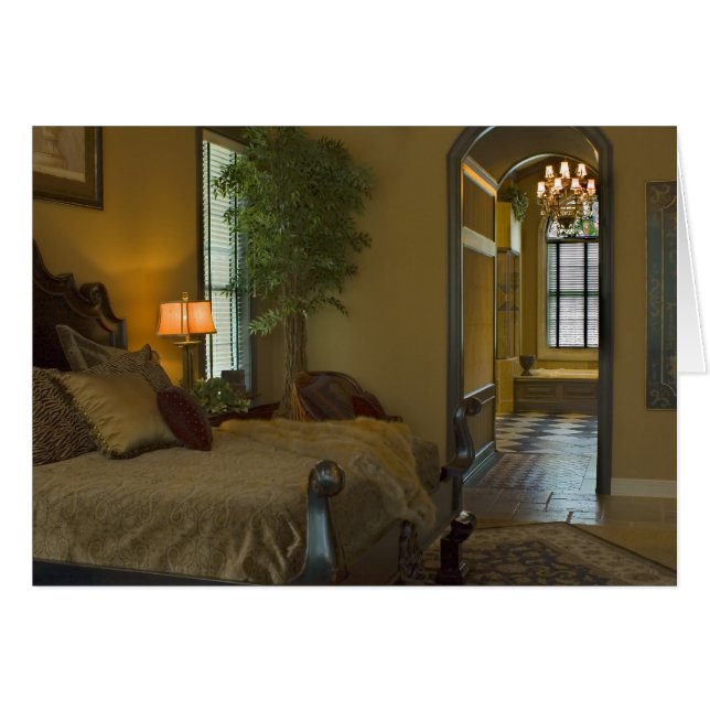 トスエレガントカンのベッドルーム空白のカード (正面横)