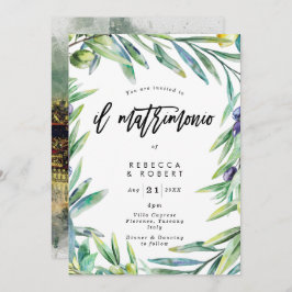 トスカイタリアンーナ·オリモダンーブ結婚式招待状 招待状