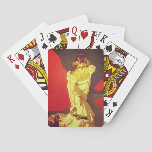 トスカオリジナルポスター、詳細(Giacomo Pucccini) トランプ (裏面)