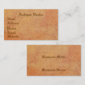 トスカナはプロフィールカードを台無しにします 名刺 (正面/裏面)