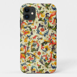 トスカナ式のつる植物のiPhone SE/5/5Sのやっとそこに場合 iPhone 11 ケース
