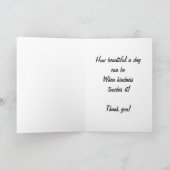 トスカナ式のヒマワリ-サンキューカード サンキューカード (内部)