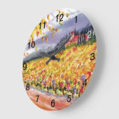 トスカナ式のブドウ園の柱時計 ラージ壁時計 (傾斜)
