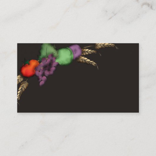 トスカナ式のムギのフルーツの料理の名刺B 名刺 (正面)
