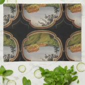 トスカナ式の別荘の台所タオル キッチンタオル (折り畳み)