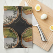 トスカナ式の別荘の台所タオル キッチンタオル (四つ折り)
