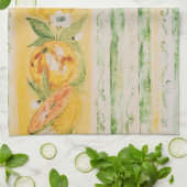 トスカナ式の日曜日の台所タオル キッチンタオル (折り畳み)