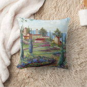 トスカナ式の景色の枕 クッション (ブランケット)