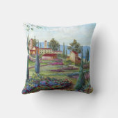 トスカナ式の景色の枕 クッション (裏面)