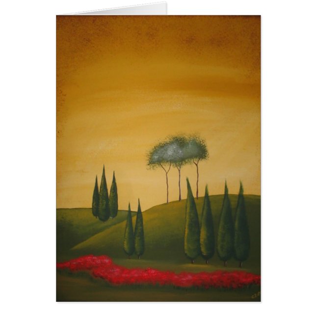 トスカナ式の木およびケシ (正面)