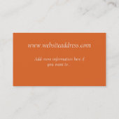 トスカナ式の窓の名刺 名刺 (裏面)