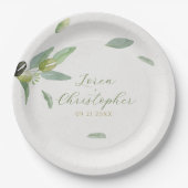 トスカニミニマルオリーブ離れブランチ ペーパープレート (正面)