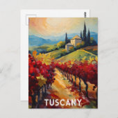 トスカニーイタリイタリアンアヴィラテクスチャードウォーターの色 ポストカード (正面/裏面)