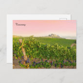 トスカニーイタリスタイリッシュアイタリアンヴィラヴィネヤード ポストカード (正面/裏面)