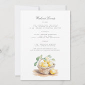 トスカニーウォータースカラーバチェロレッテ週末招待状 招待状 (裏面)