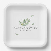 トスカニーオ葉リーブレブブランチ – サンキューユア ペーパープレート (正面)