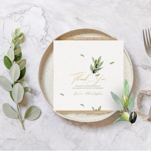 トスカニーオ離れリーブサンキューカード サンキューカード