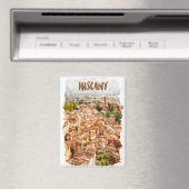 トスカニーカラフルイタリア水彩画 マグネット (インサイチュ (食洗機))