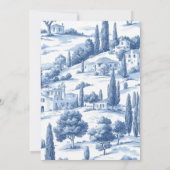 トスカニートイレイタリアイタリアブライダルシャワー 招待状 (裏面)