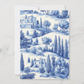 トスカニートイレイタリアイタリアンブライダルシャワー 招待状 (裏面)