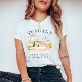 トスカニーフィレンツェItaly – ヒノキ Tシャツ