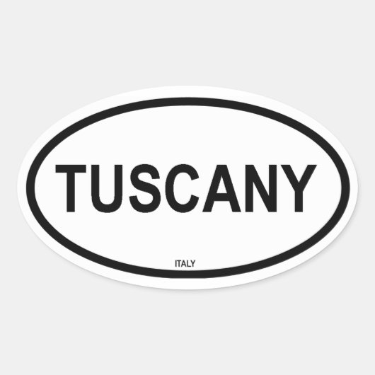 トスカニー 楕円形シール (正面)
