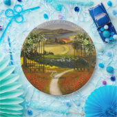 トスカラフルカンの結婚風景 ペーパープレート (パーティー)