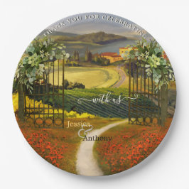 トスカラフルカンの結婚風景 ペーパープレート