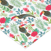 トスカラフルカン熱帯鳥花パターン ショートテーブルランナー (コーナー)
