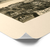 トスカルーサ， ALパノラママップ – 1887 ポスター (角)