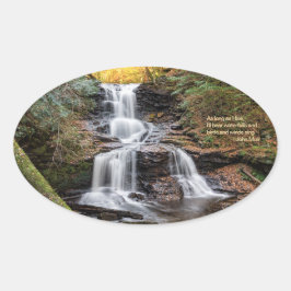 トスカロラ滝 楕円形シール