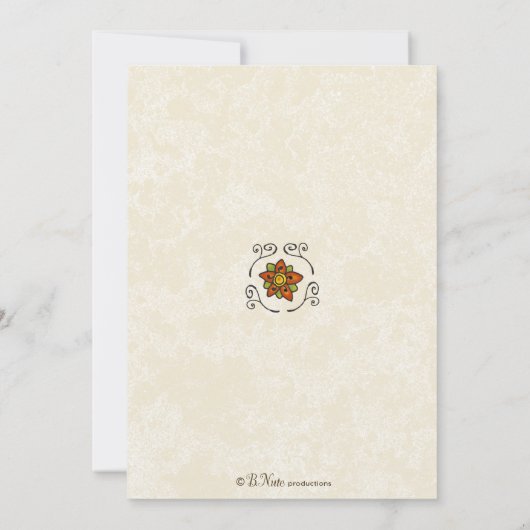 トスカンイタリアンパーティの招待状 招待状 (裏面)