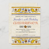 トスカンイタリアンパーティの招待状 招待状 (正面/裏面)