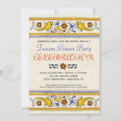 トスカンディナーパーティの招待状 招待状 (正面)