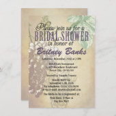 トスカンワイナリーヴィネヤードブライダルシャワー招待状 招待状 (正面/裏面)