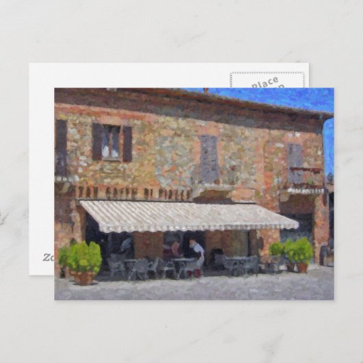 トスカーナのはがき、トリタディシエナ ポストカード (正面/裏面)